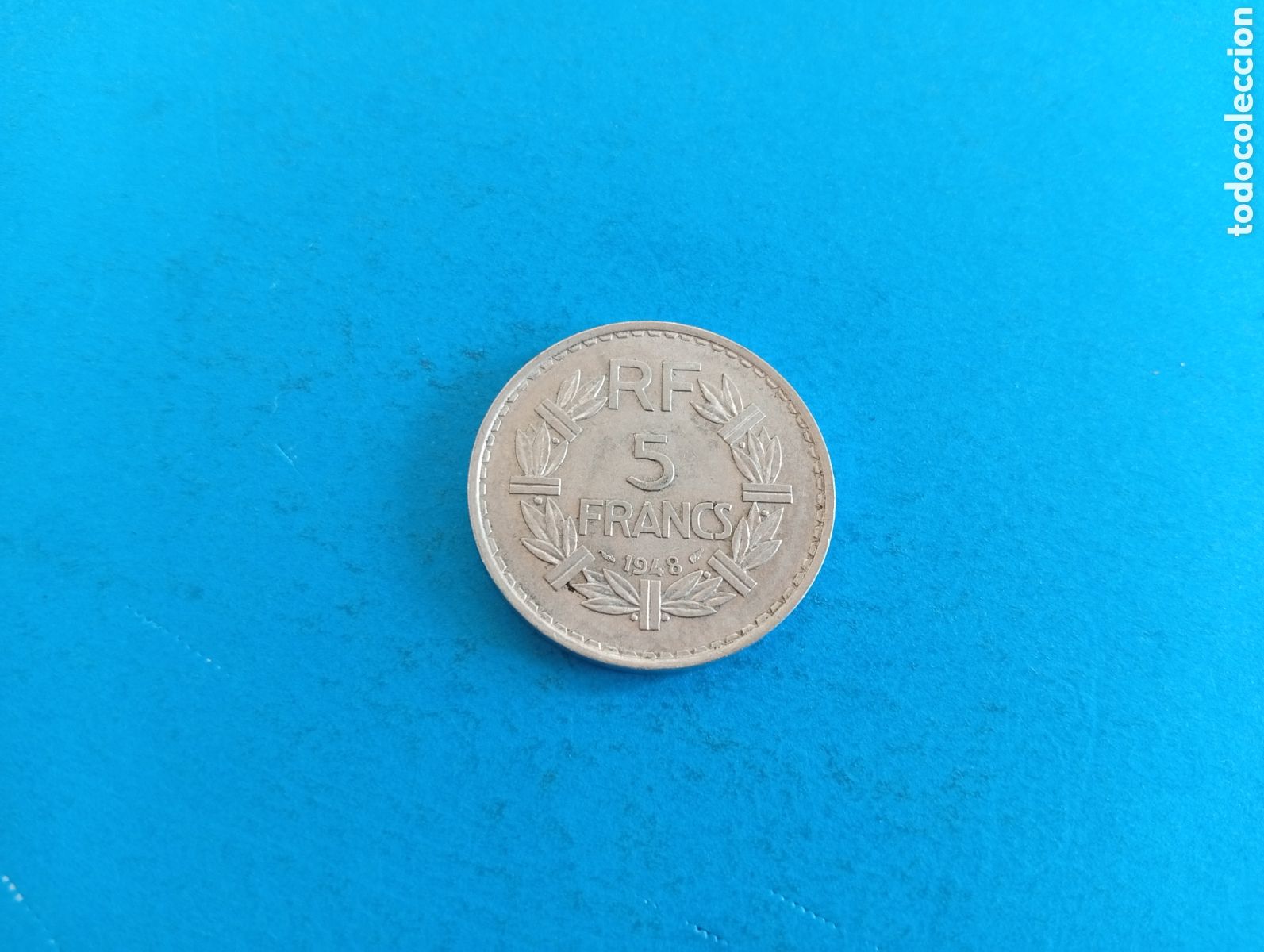Monedas antiguas de Europa: 5 francos de Francia 1948