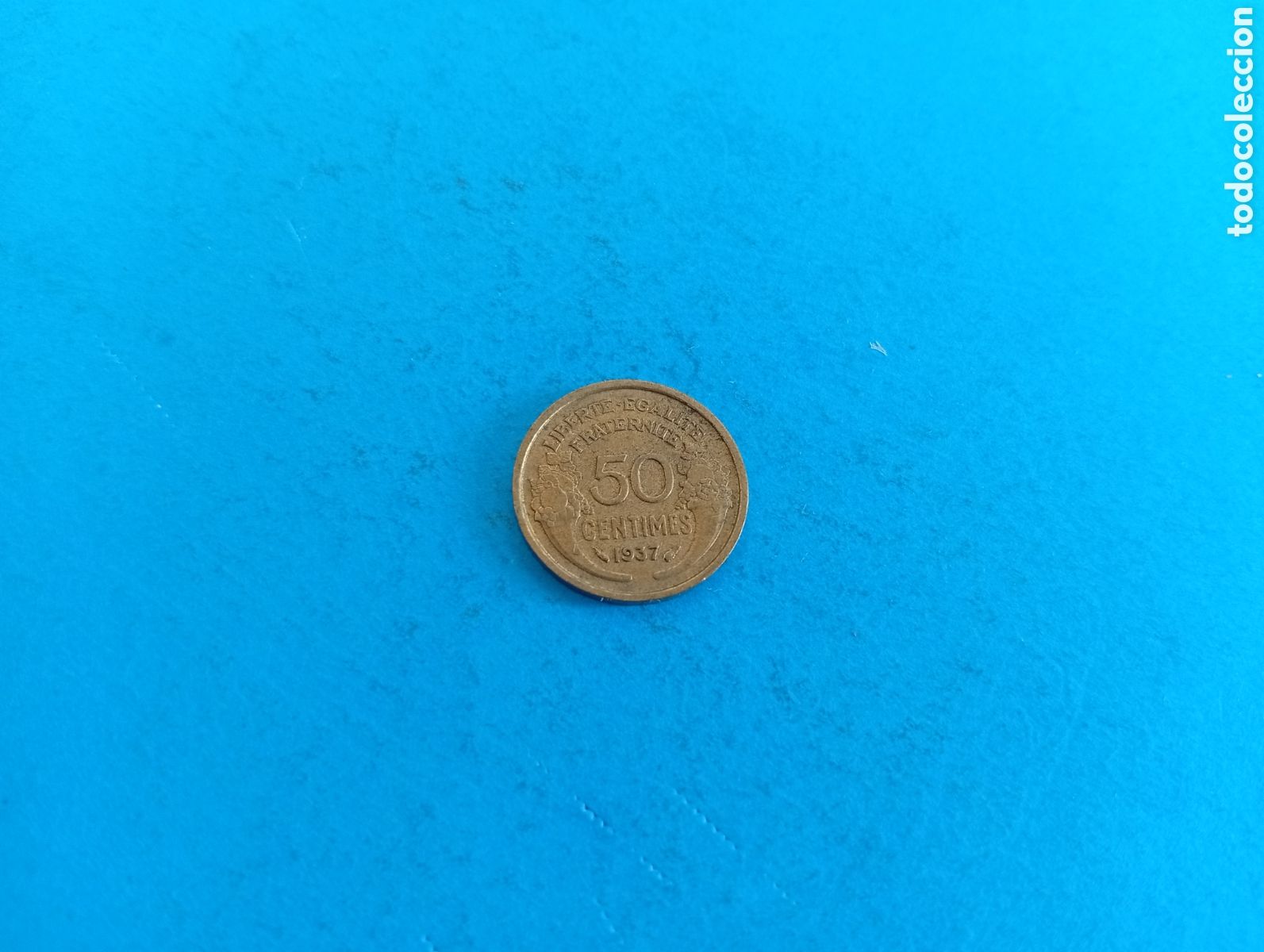 Monedas antiguas de Europa: 50 centimes de Francia 1937 - Foto 1