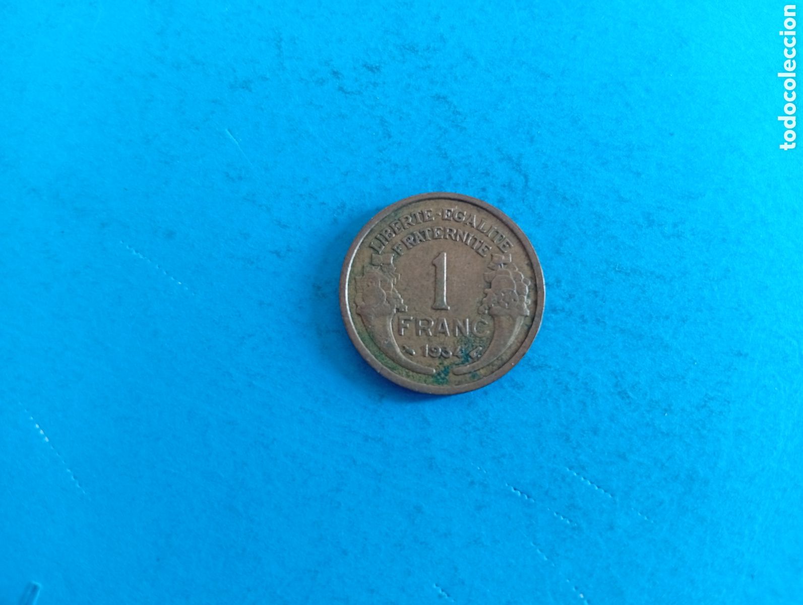 Moedas antigas da Europa: 1 franco de Francia 1934