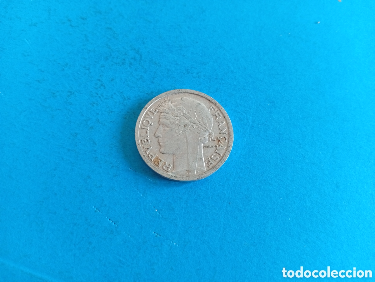 Monedas antiguas de Europa: 2 francos de Francia 1944 - Foto 2