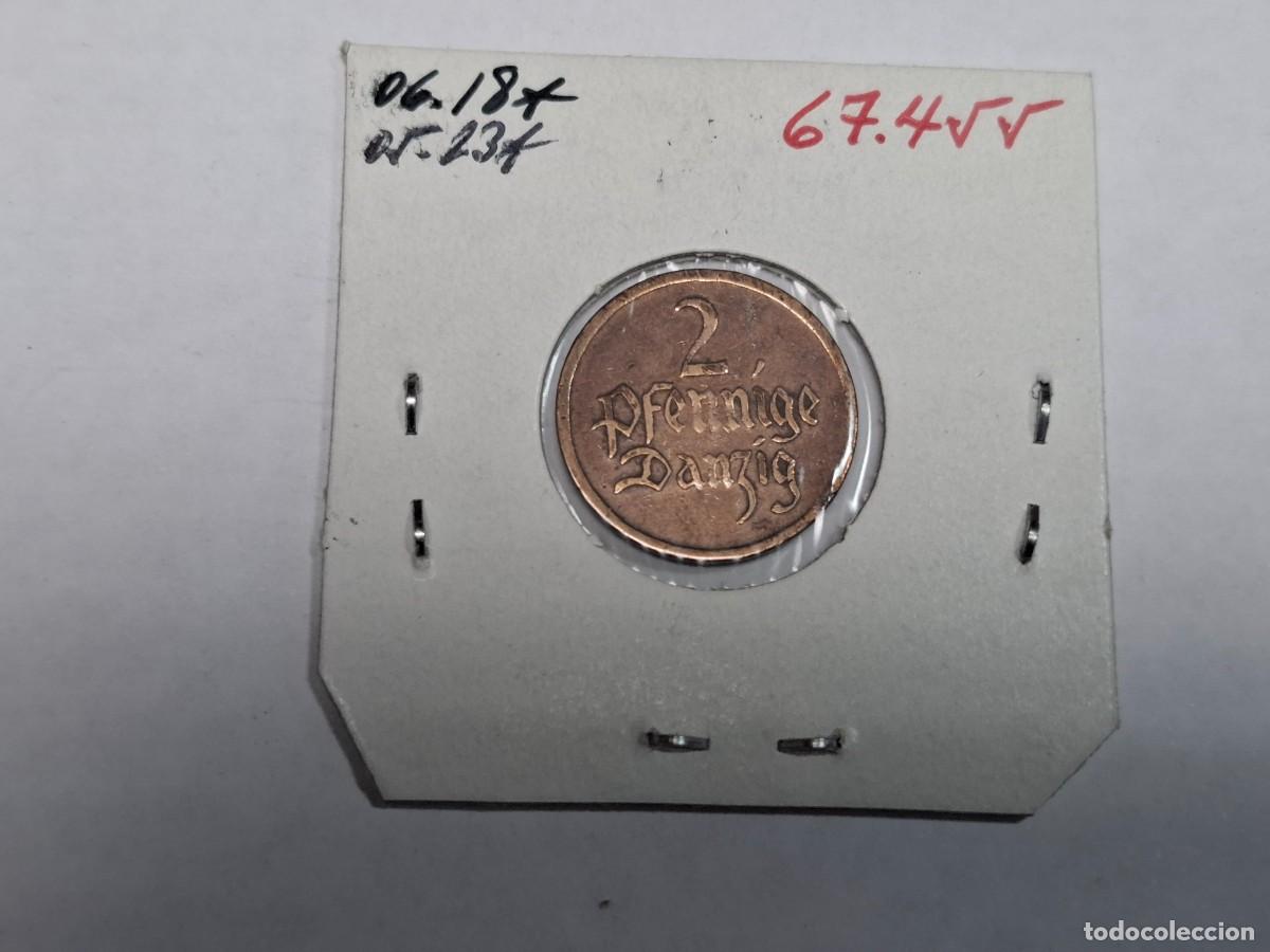 Monedas antiguas de Europa: 2 PFENNIG de 1937 KM 141 DANZIG en MBC - Foto 2