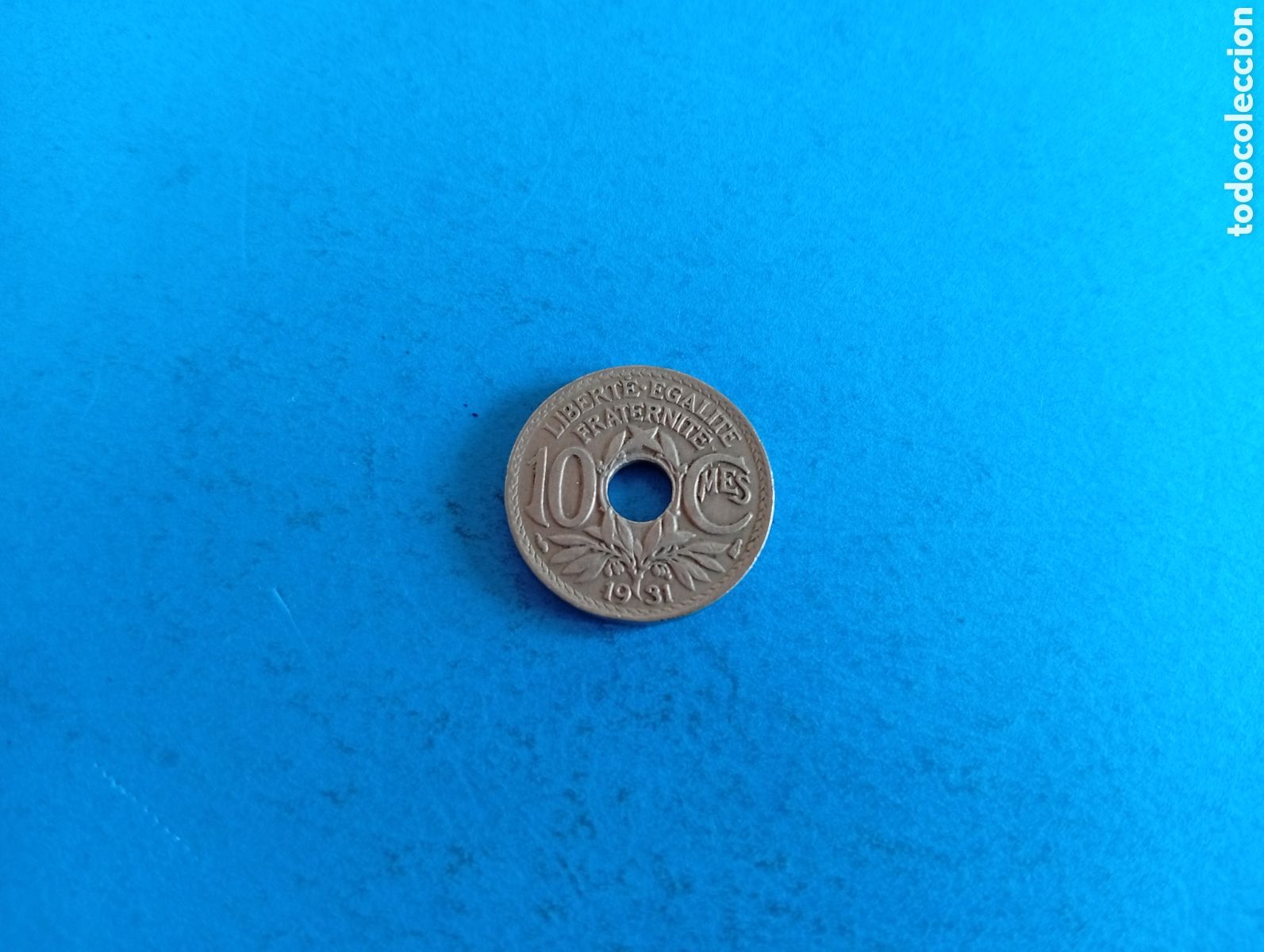 Monedas antiguas de Europa: 10 centimes de Francia 1931