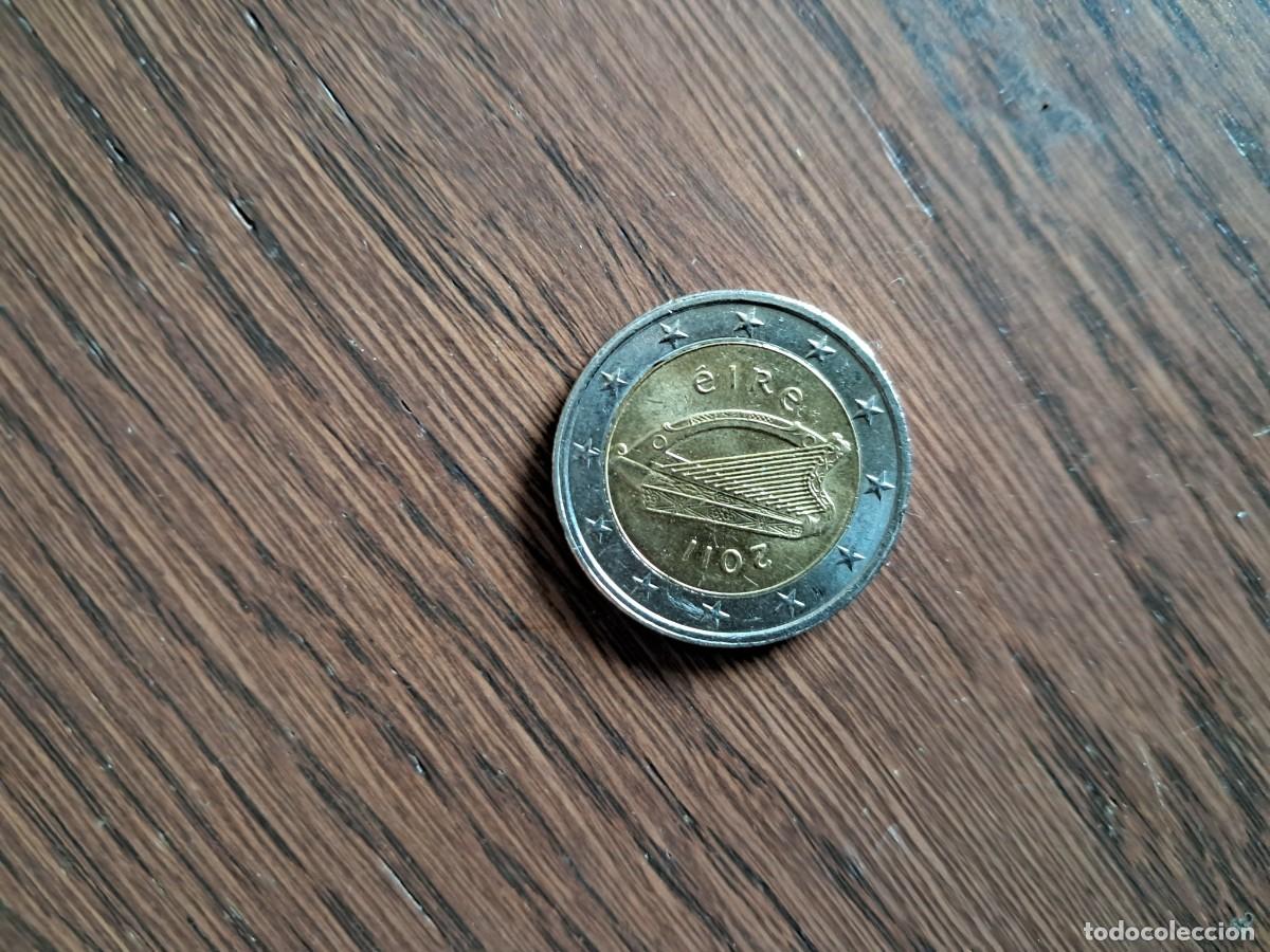 Monedas antiguas de Europa: moneda de 2 euros de Eire, a&ntilde;o 2011. - Foto 1
