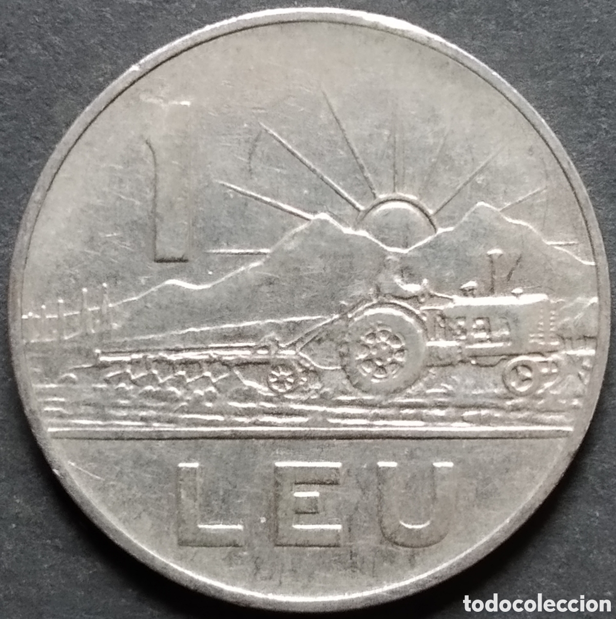 Moedas antigas da Europa: MONEDA - RUMAN&Iacute;A / ROMANIA 1 LEU 1963