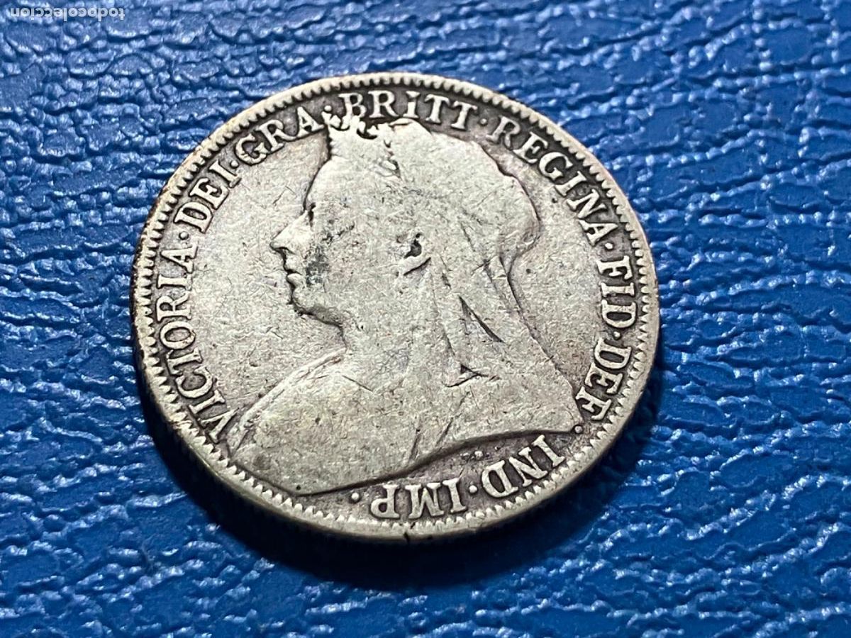 Monedas antiguas de Europa: Gran Breta&ntilde;a - Moneda plata 1 florin - 1899