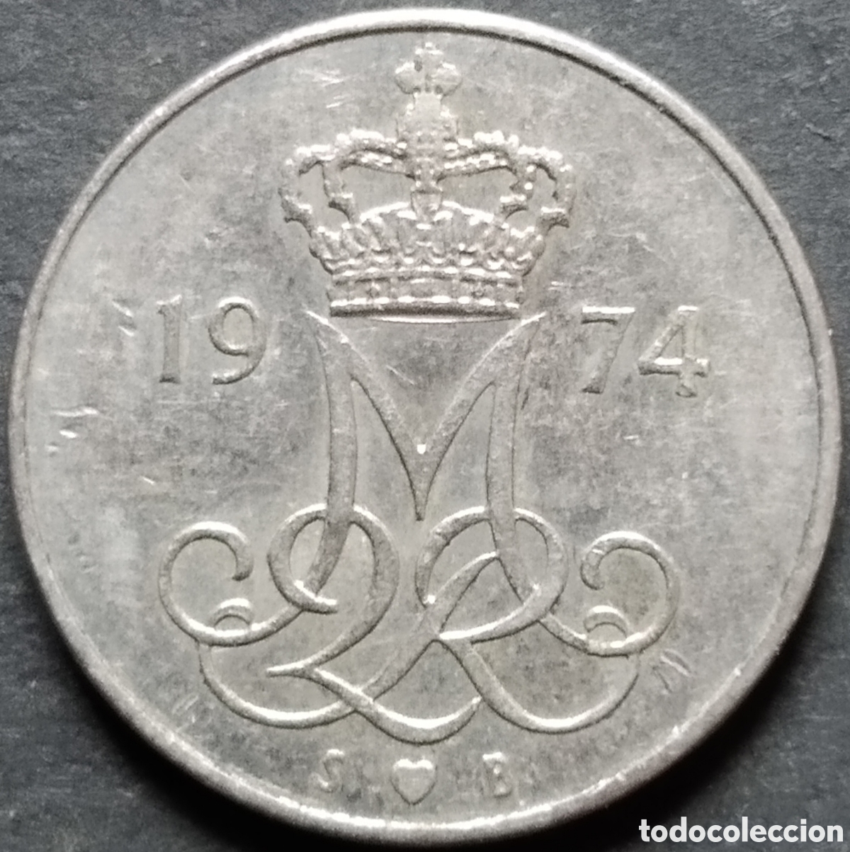 Monedas antiguas de Europa: MONEDA - DINAMARCA 10 ORE 1974 - Foto 2