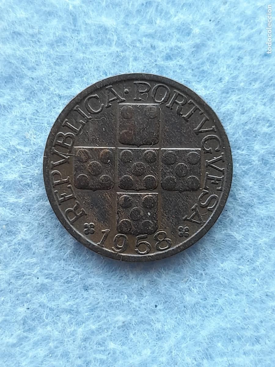 Monedas antiguas de Europa: Portugal. 20 Centavos. A&ntilde;o 1958.