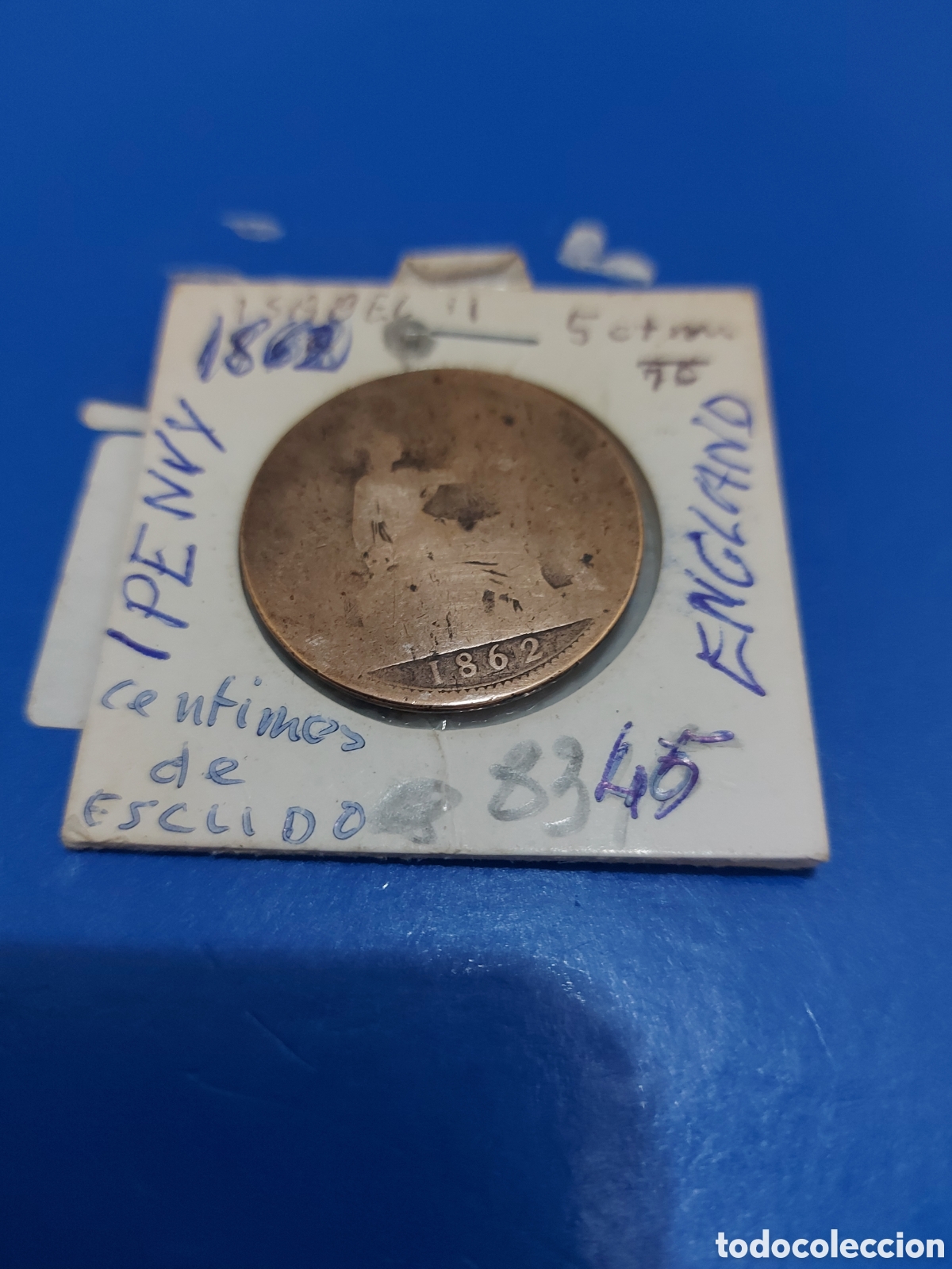Monedas antiguas de Europa: moneda de England del - Foto 2