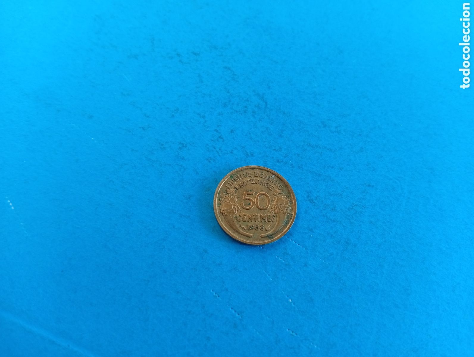 Monedas antiguas de Europa: 50 centimes de Francia 1938