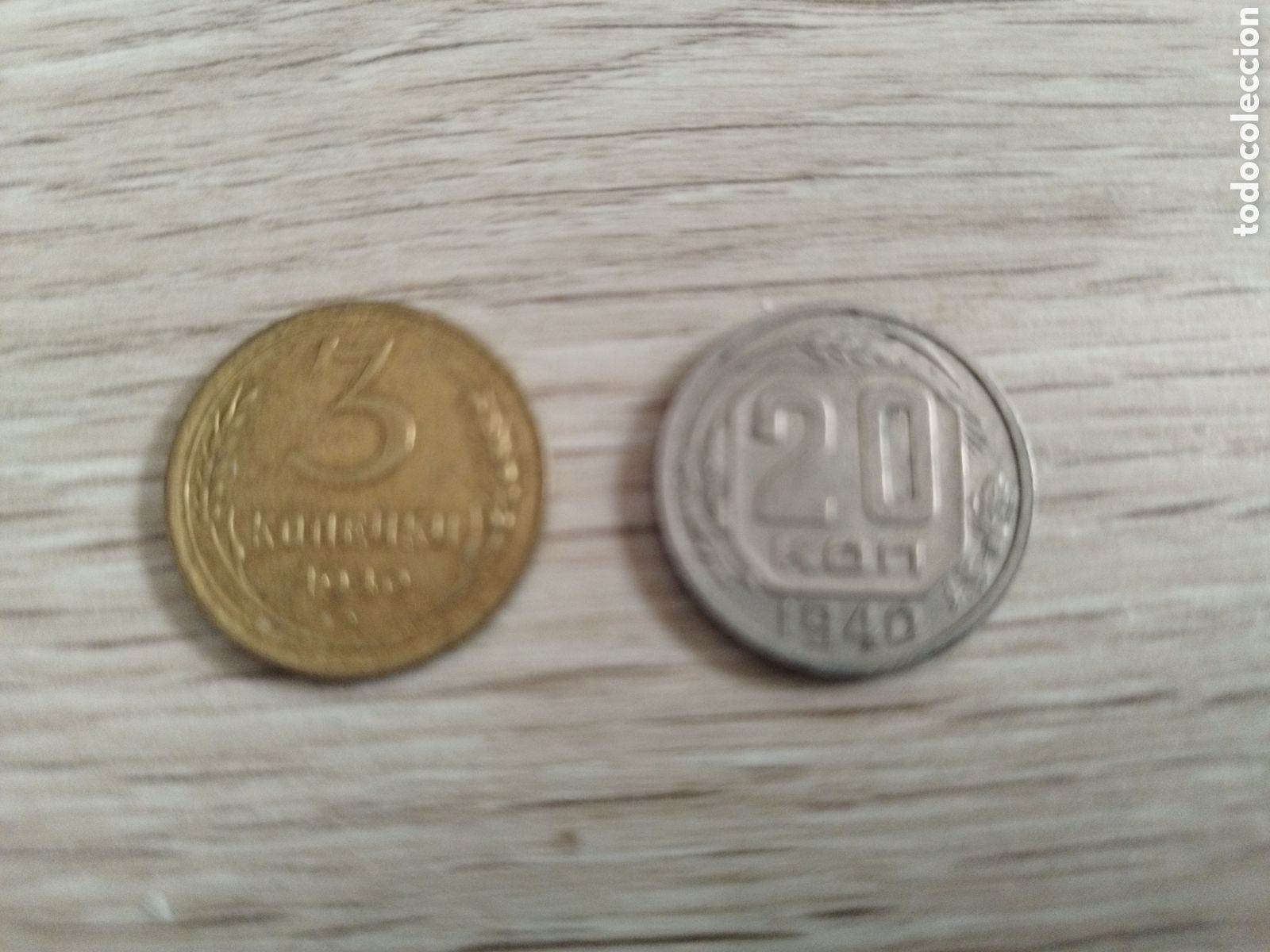 Alte M&uuml;nzen aus Europa: Lote 2 monedas de la U.R.S.S. de 1940