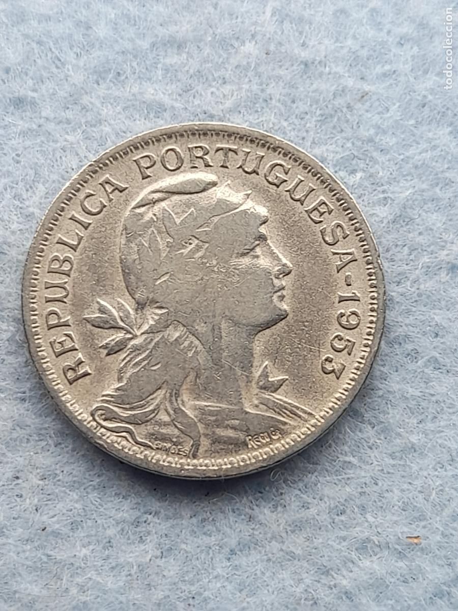 Alte M&uuml;nzen aus Europa: Portugal. 50 Centavos. A&ntilde;o 1953.