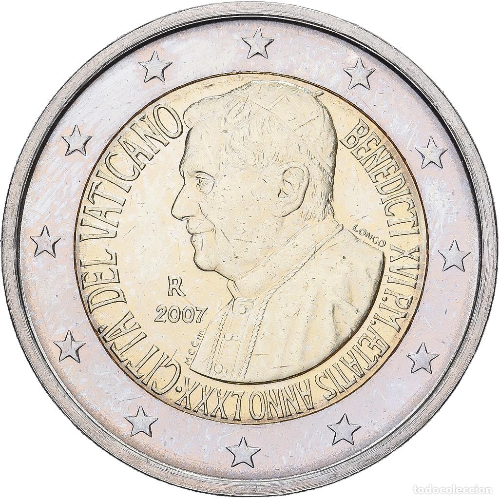 Monedas antiguas de Europa: [#138919] CIUDAD DEL VATICANO, Benedict XVI, 2 Euro, 80th birthday Pope Benedict XVI
