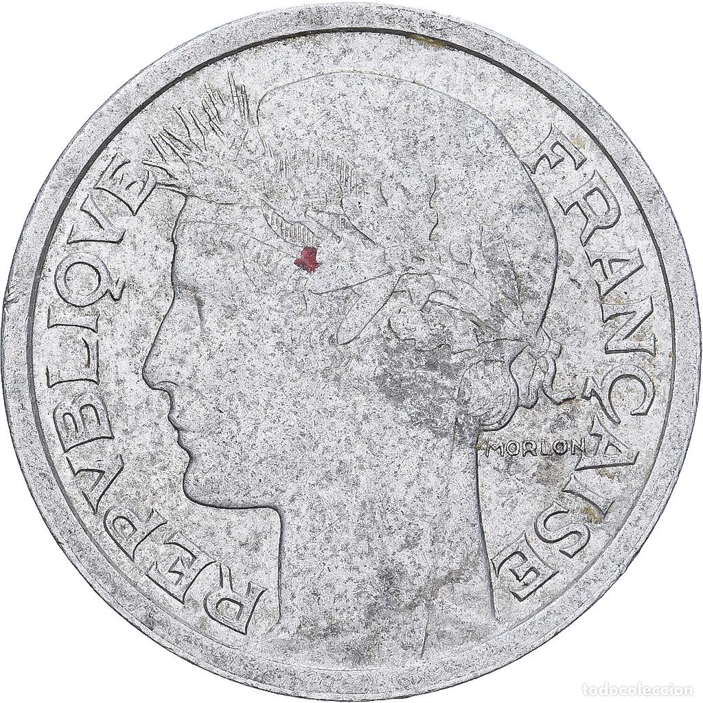 Monedas antiguas de Europa: [#1223604] Francia, Franc, Morlon, 1958, Beaumont - Le Roger, Aluminio, BC+, Gadoury:473b