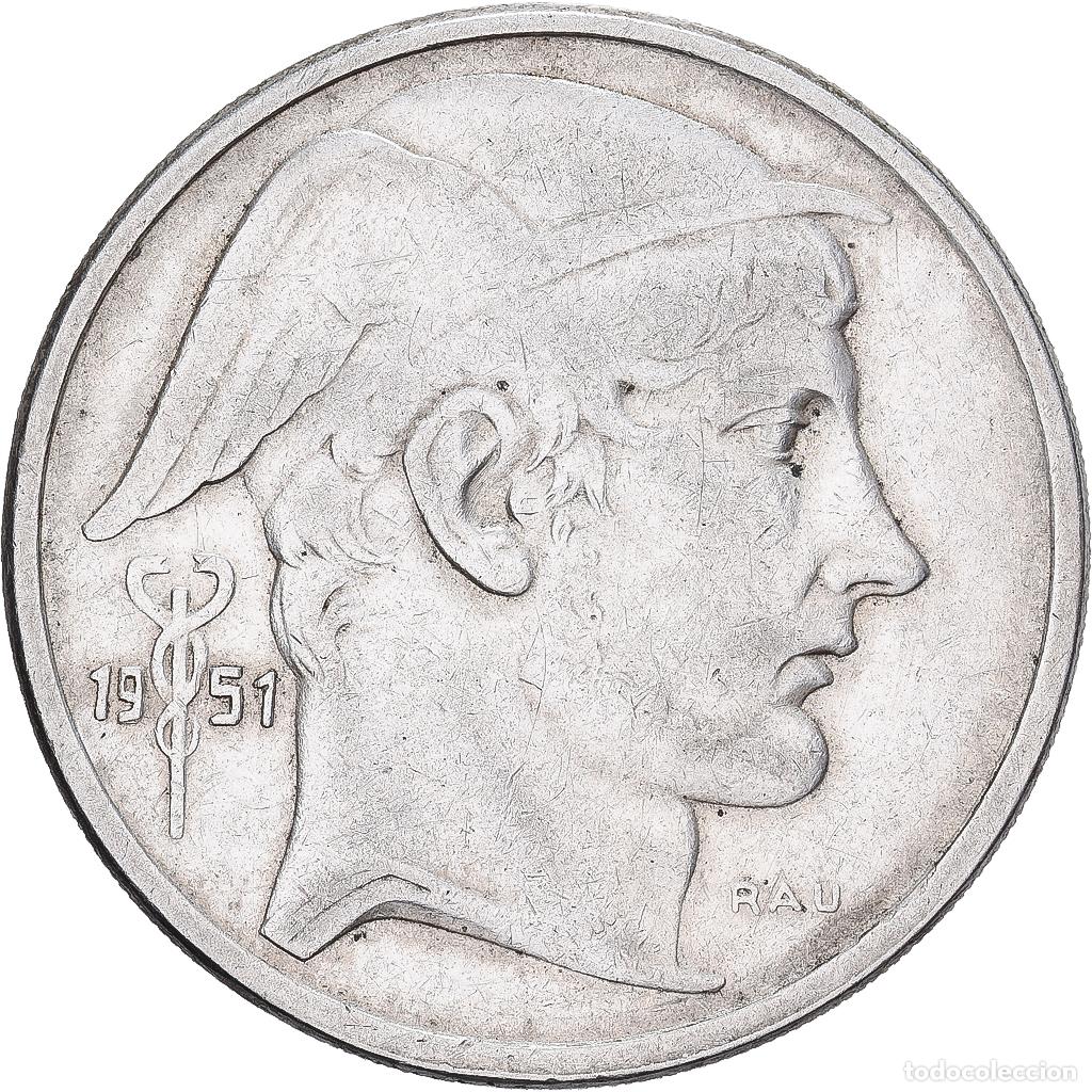 Monedas antiguas de Europa: [#1550532] B&eacute;lgica, R&eacute;gence Prince Charles, 50 Francs, 50 Frank, 1950, Brussels, Plata