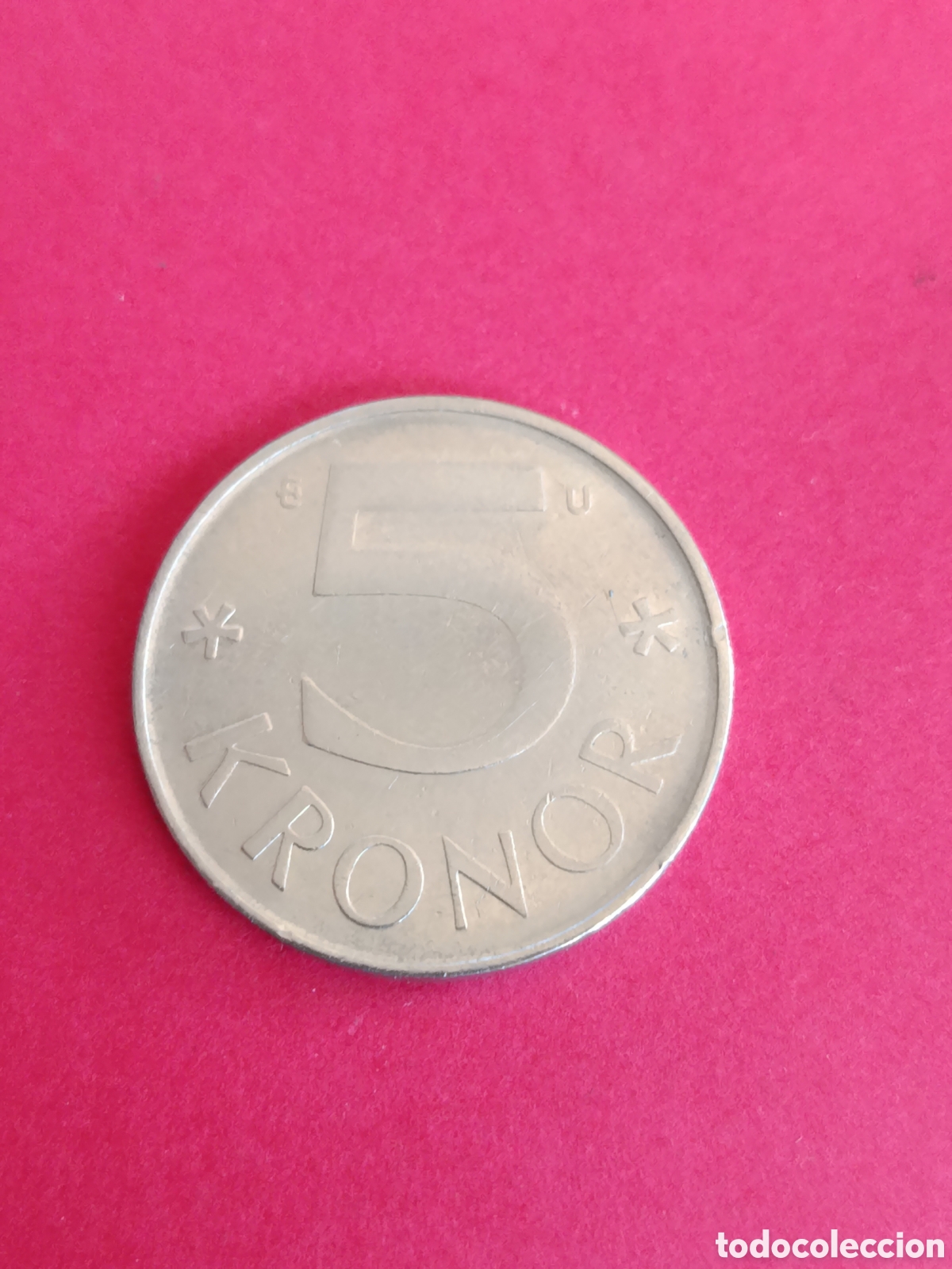 Monedas antiguas de Europa: SUECIA. 5 CORONAS DE 1987. - Foto 2