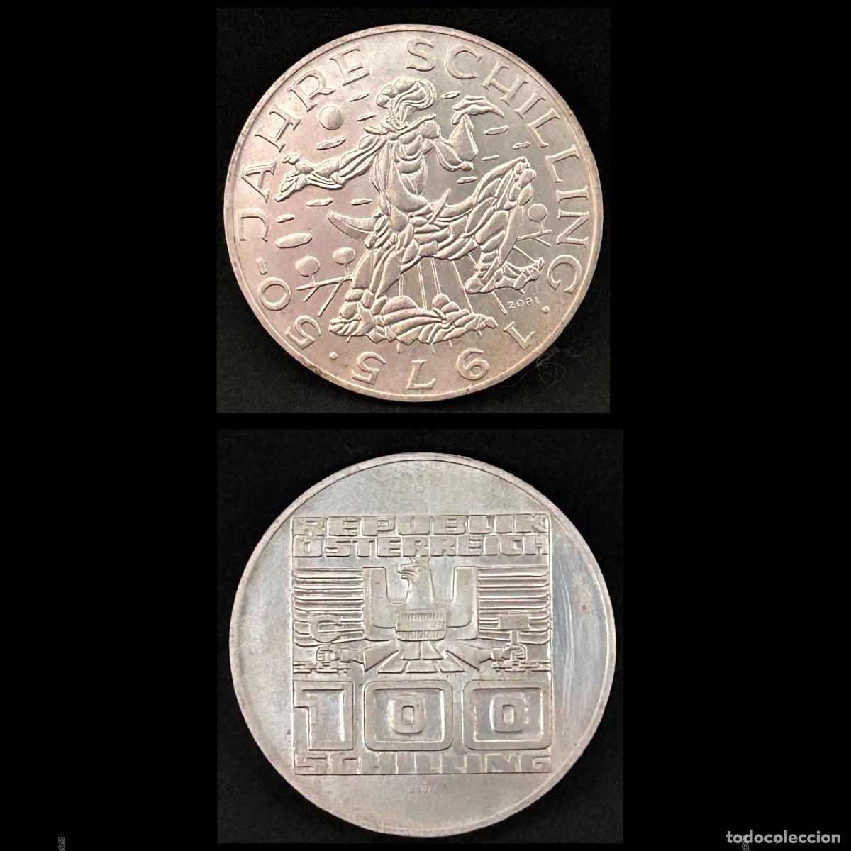 Monedas antiguas de Europa: Moneda 100 Schilling Austria 1975 - Foto 1
