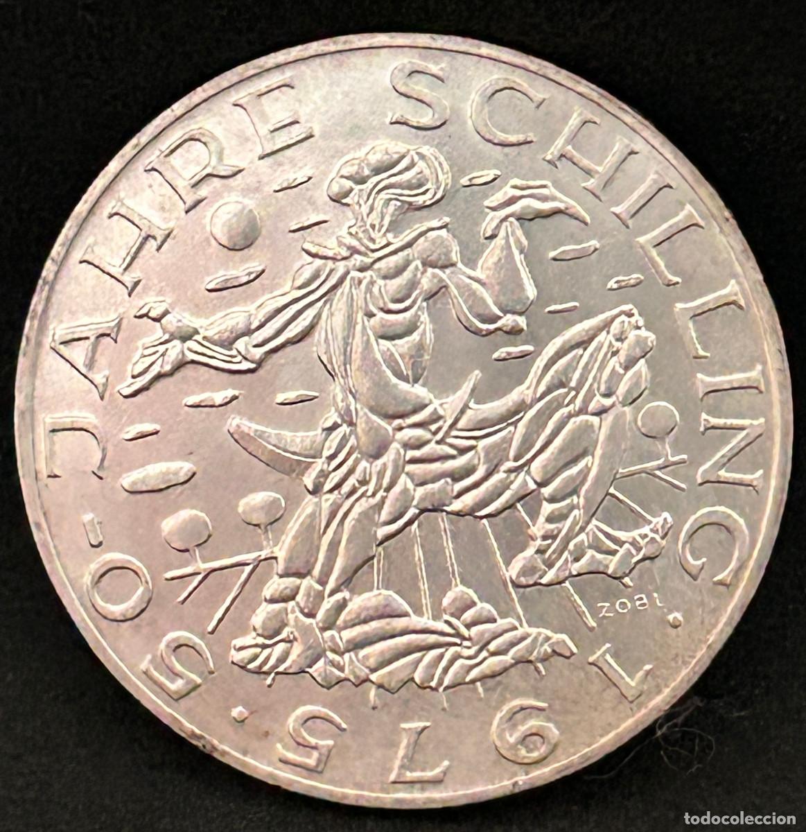 Monedas antiguas de Europa: Moneda 100 Schilling Austria 1975 - Foto 2