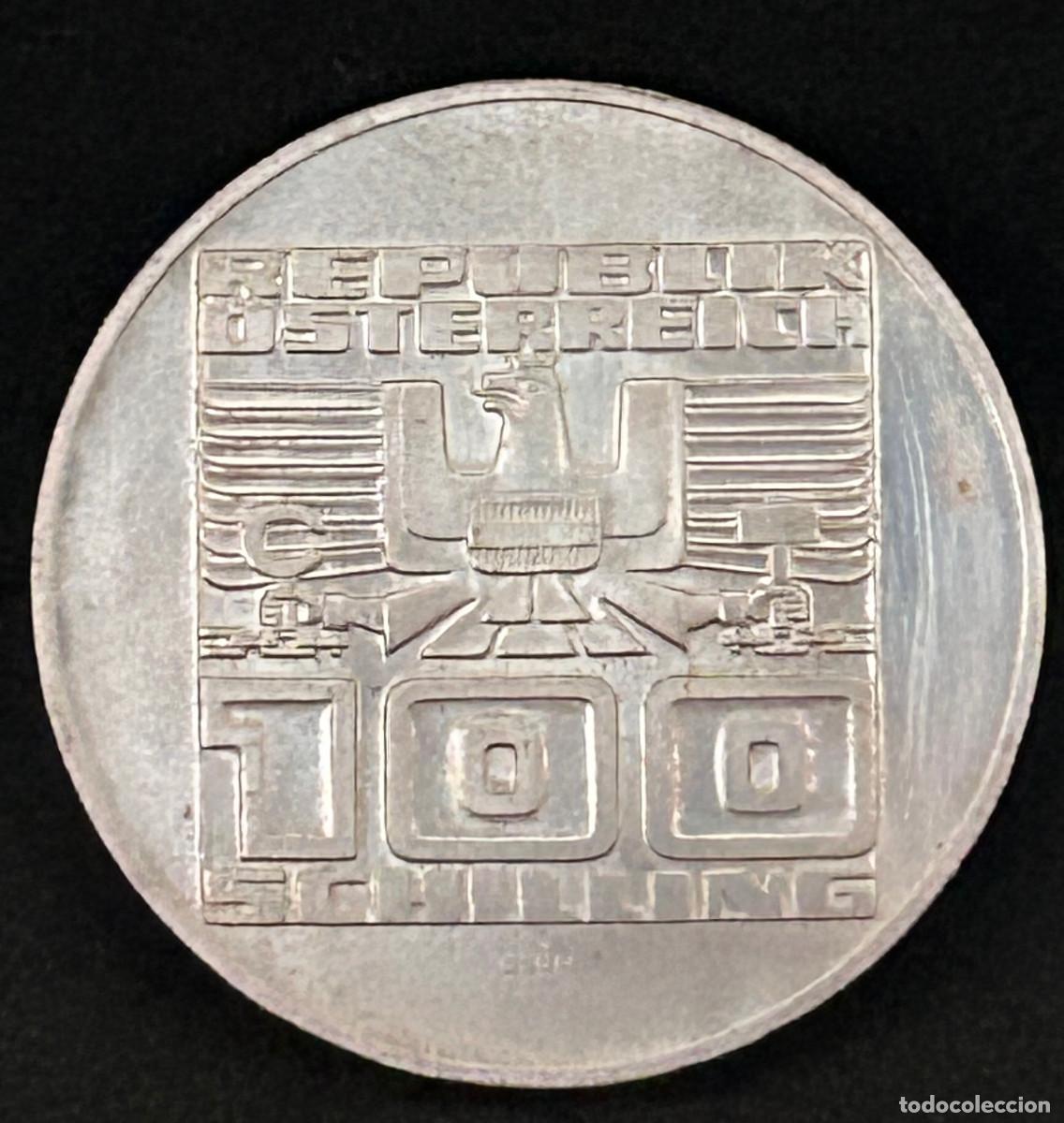 Monedas antiguas de Europa: Moneda 100 Schilling Austria 1975 - Foto 3