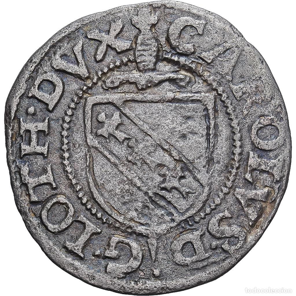 Monedas antiguas de Europa: [#139189] Duchy of Lorraine, Charles III, 1/2 Carolus, 1575-1581, Nancy, Vell&oacute;n, MBC+