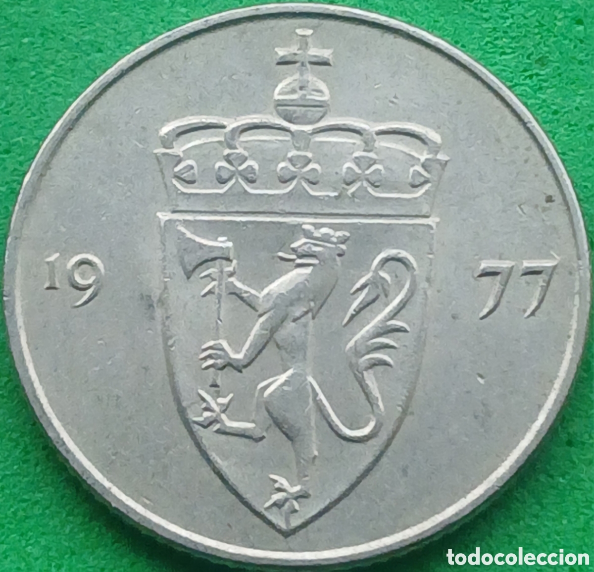 Monedas antiguas de Europa: Noruega 50 ore 1977 km#418