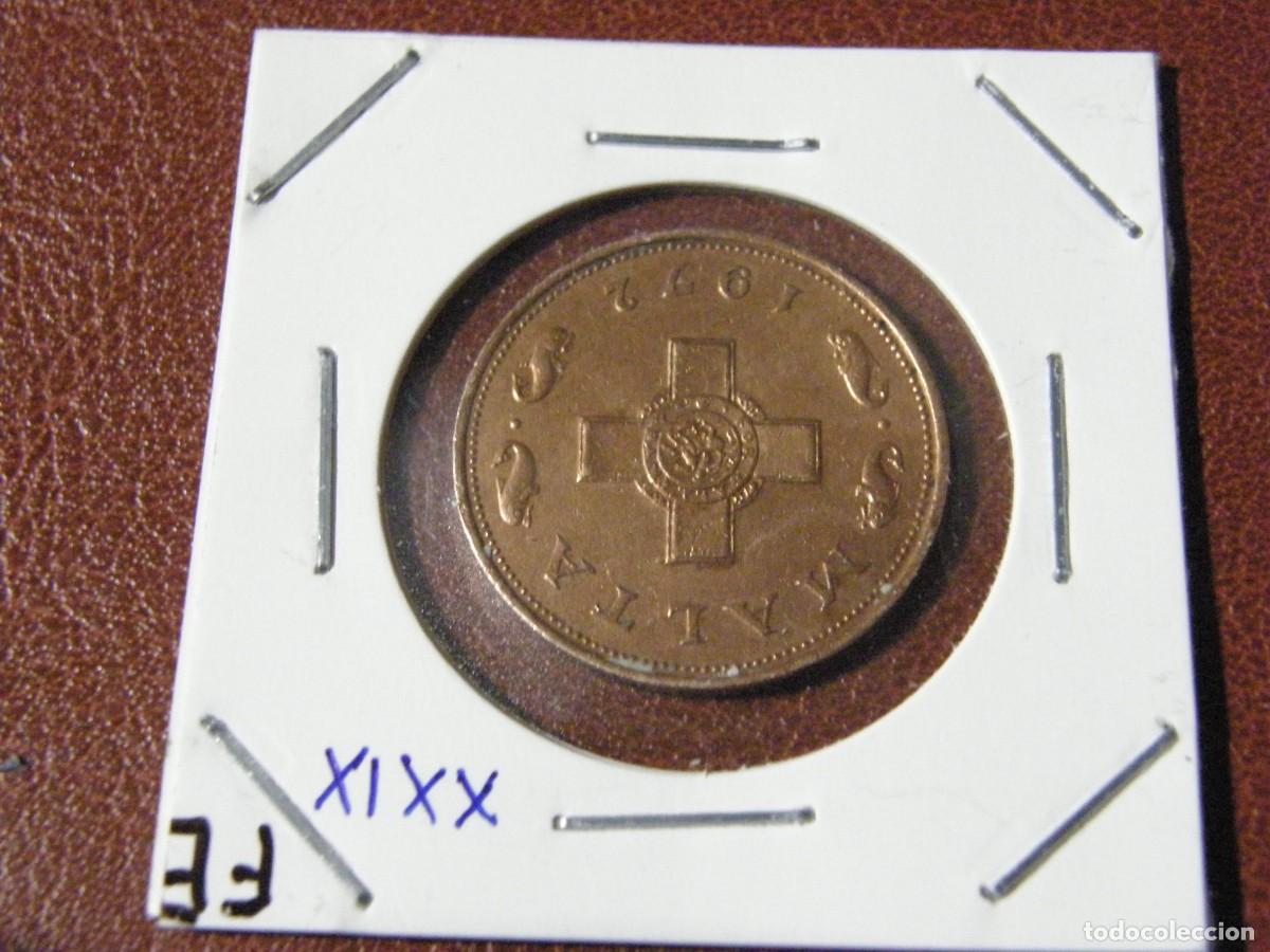 Monedas antiguas de Europa: Moneda Malta 1 centimo 1972 - Foto 1