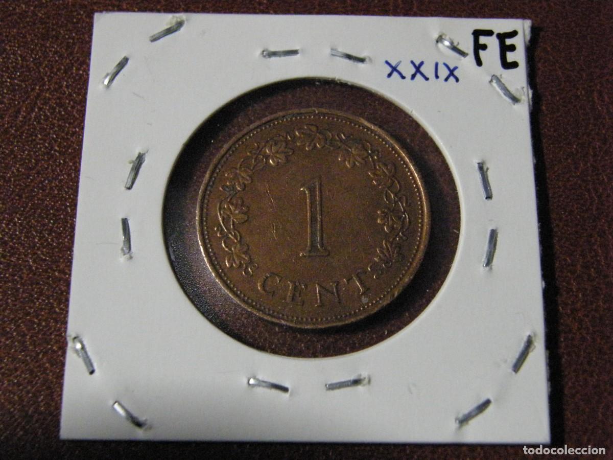 Monedas antiguas de Europa: Moneda Malta 1 centimo 1972 - Foto 4