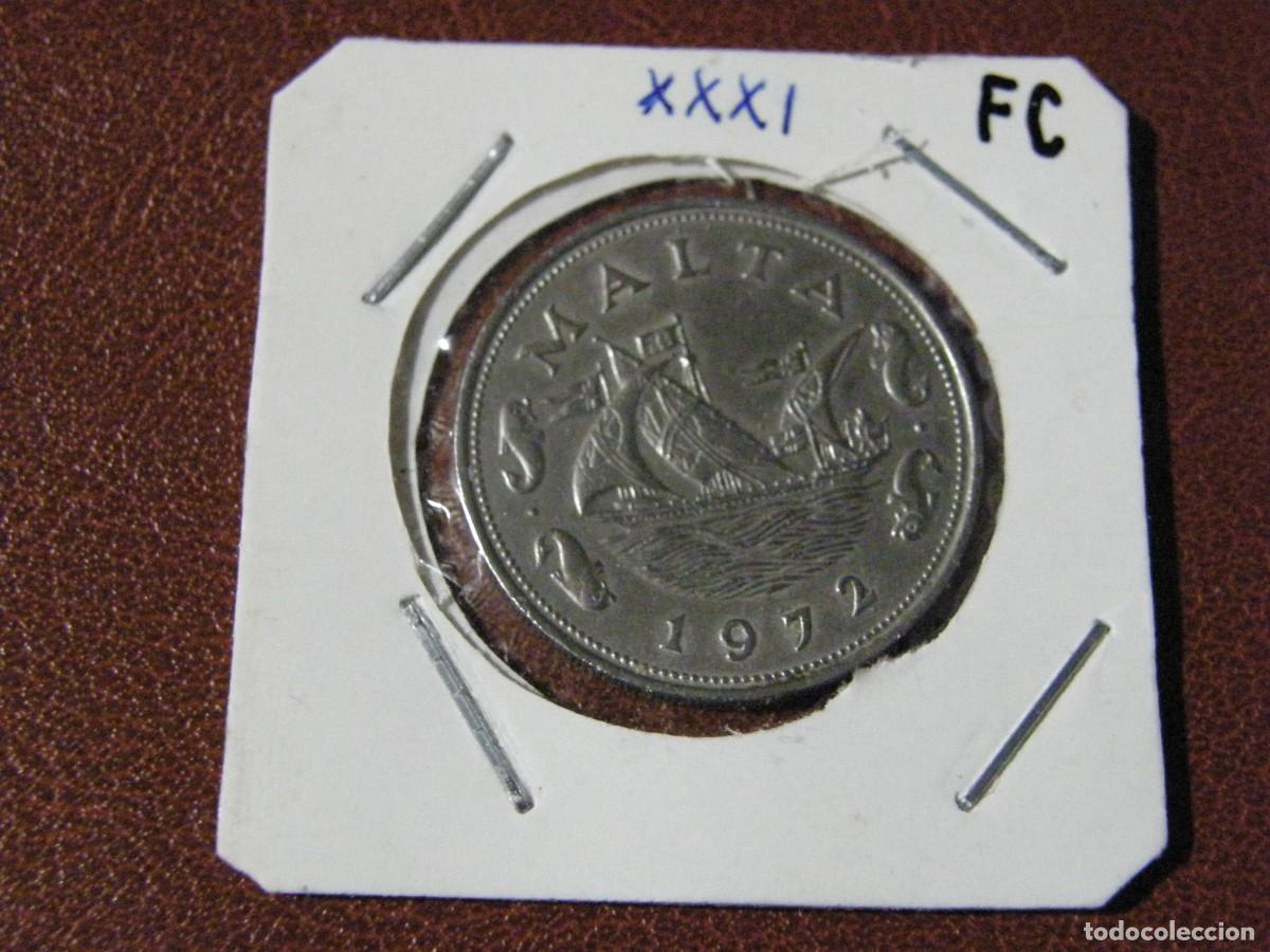 Monedas antiguas de Europa: 10 CENTIMOS de 1972 de MALTA - Foto 4