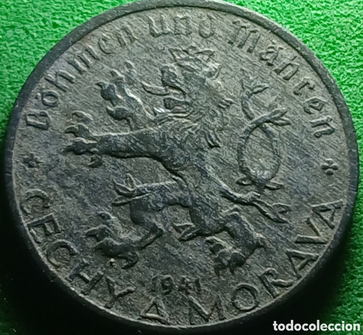 Monedas antiguas de Europa: Bohemia y Moravia 10 hellers 1941 km#1