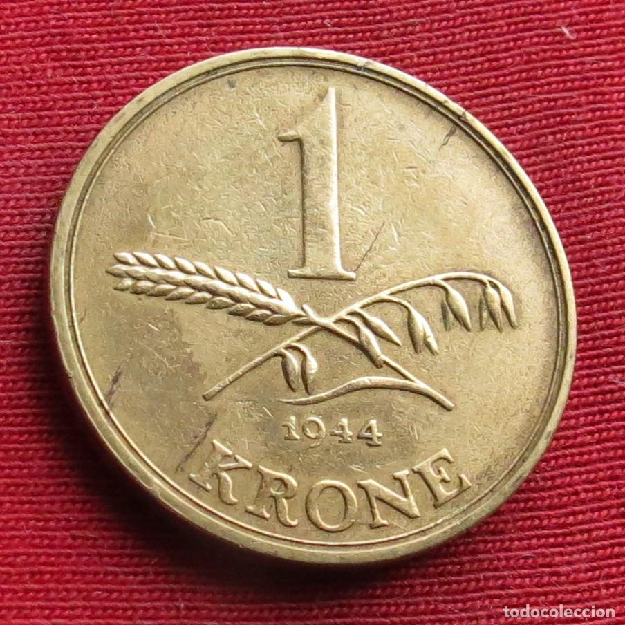Monedas antiguas de Europa: Dinamarca 1 krone 1944 - Foto 1