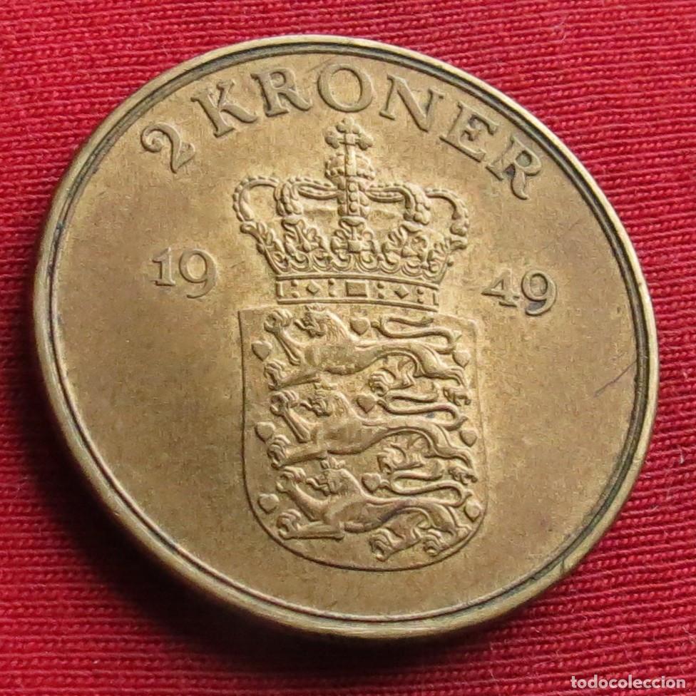 Monedas antiguas de Europa: Dinamarca 2 kroner 1949 - Foto 1