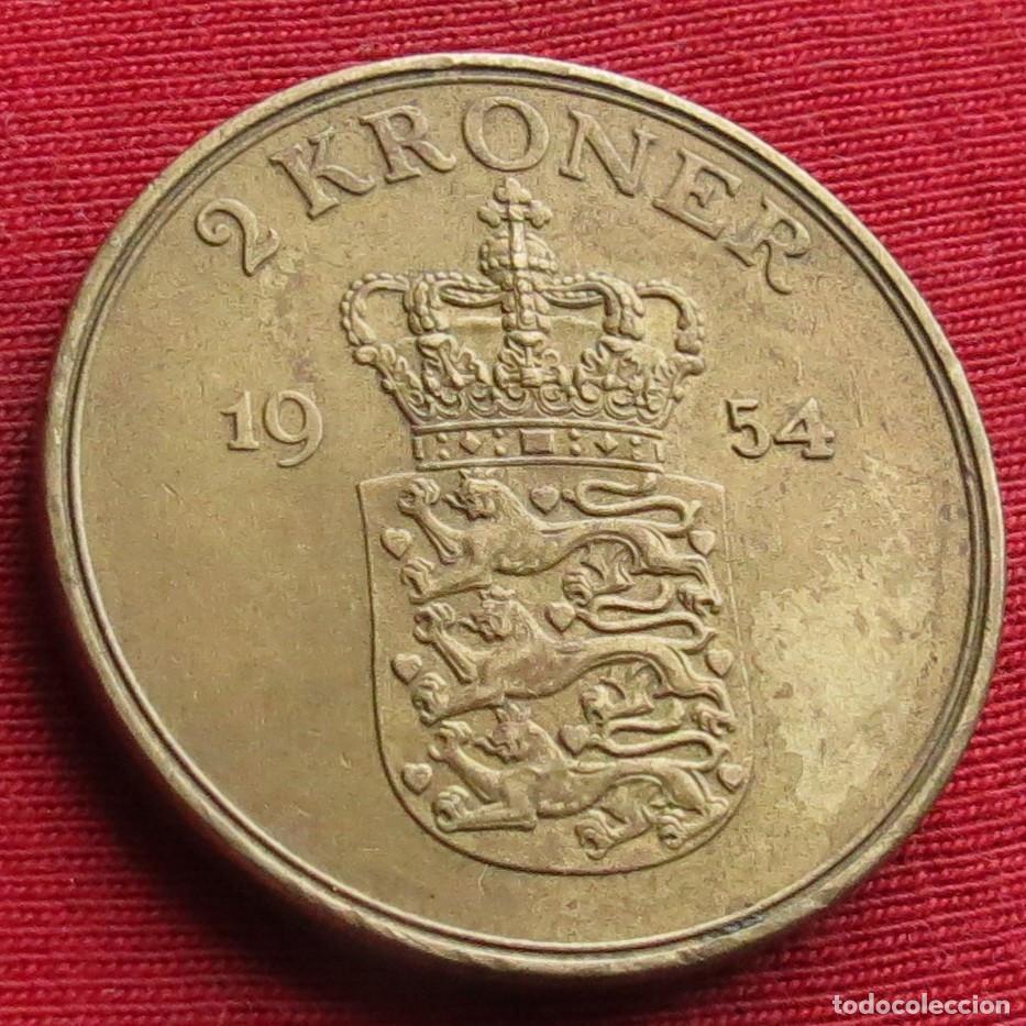 Monedas antiguas de Europa: Dinamarca 2 kroner 1954 - Foto 1