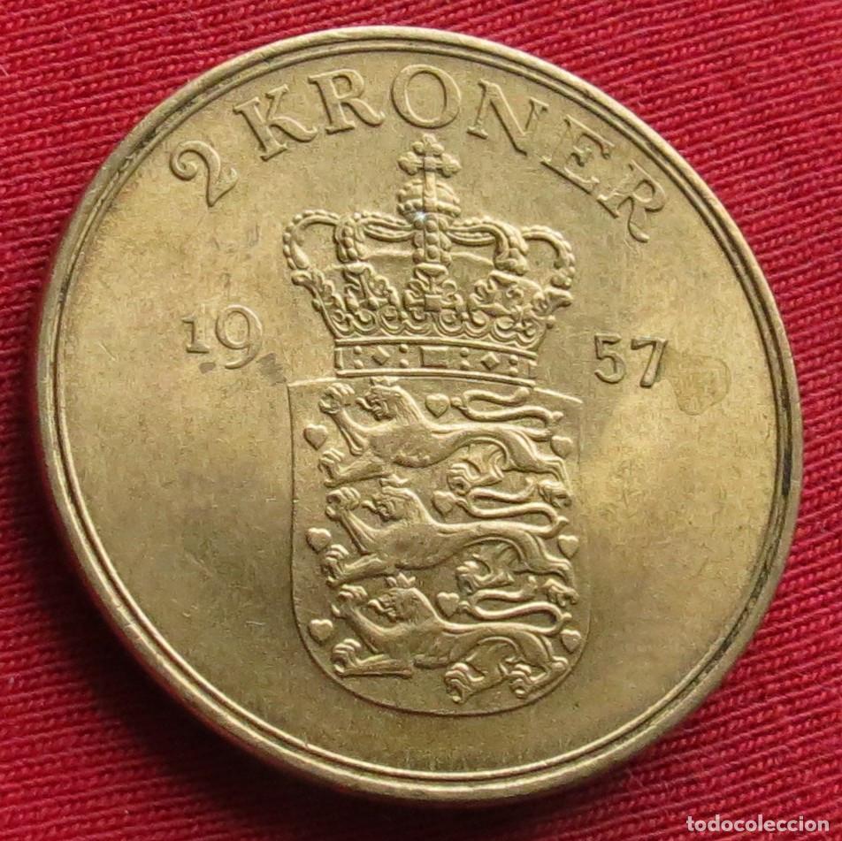 Monedas antiguas de Europa: Dinamarca 2 kroner 1957 - Foto 1