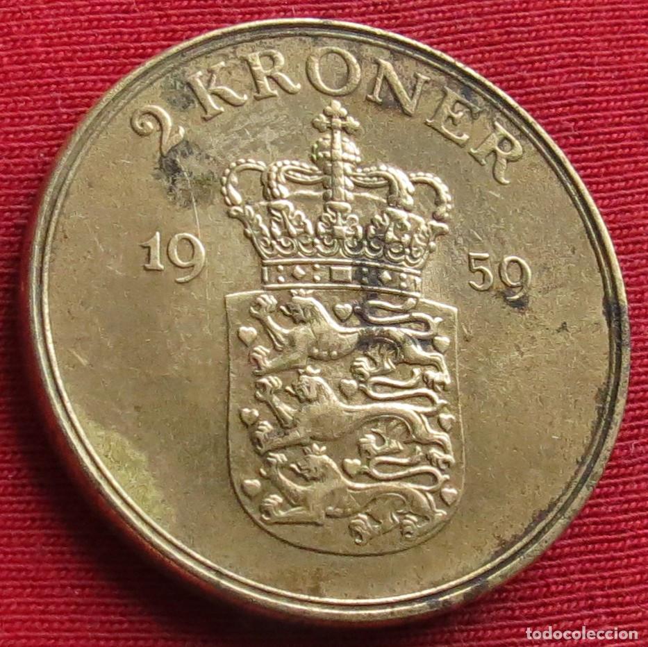 Monedas antiguas de Europa: Dinamarca 2 kroner 1959 - Foto 1