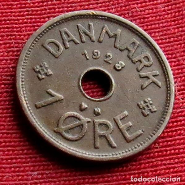 Monedas antiguas de Europa: Dinamarca 1 ore 1928 - Foto 1