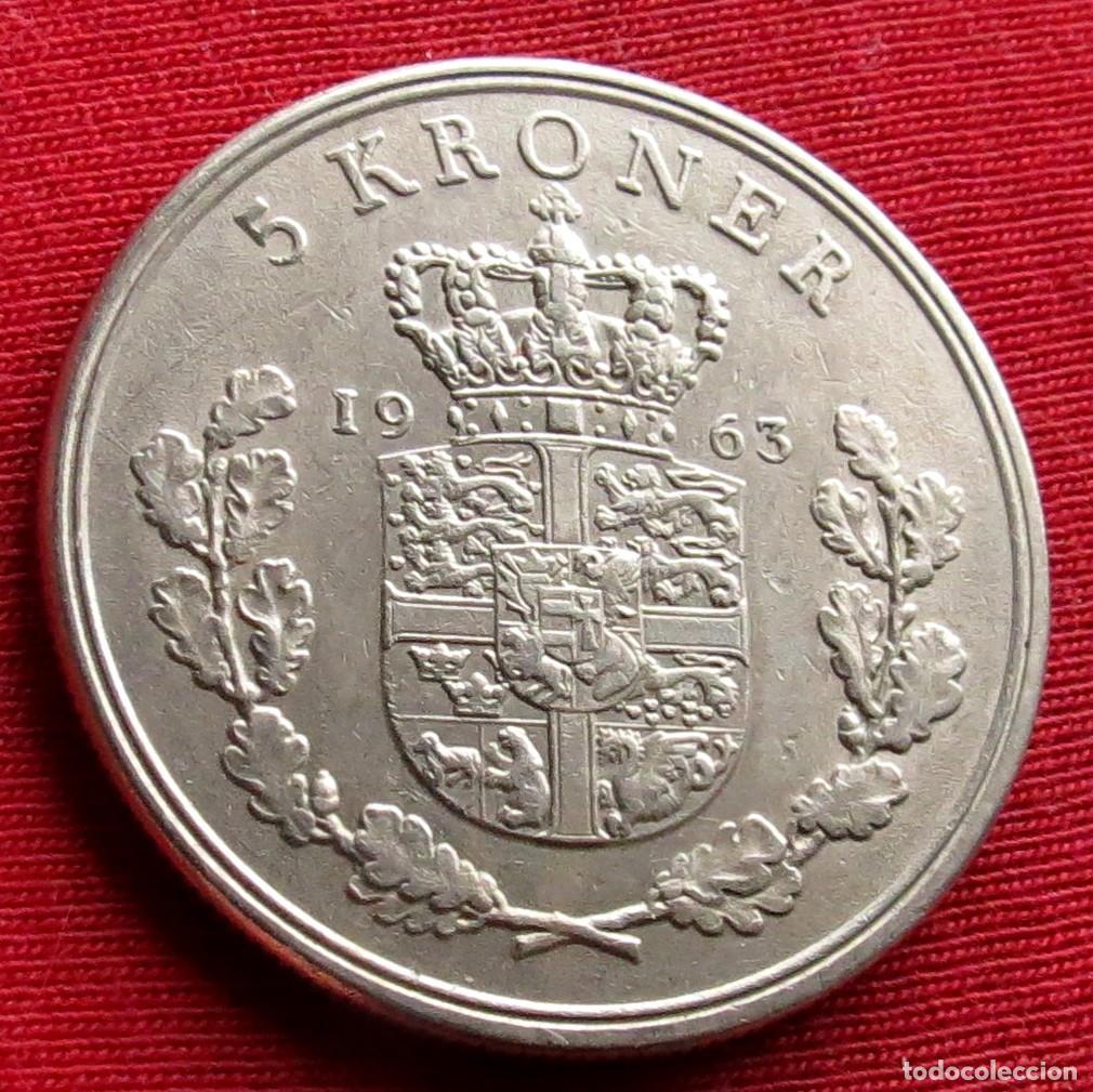 Monedas antiguas de Europa: Dinamarca 5 kroner 1963 - Foto 1