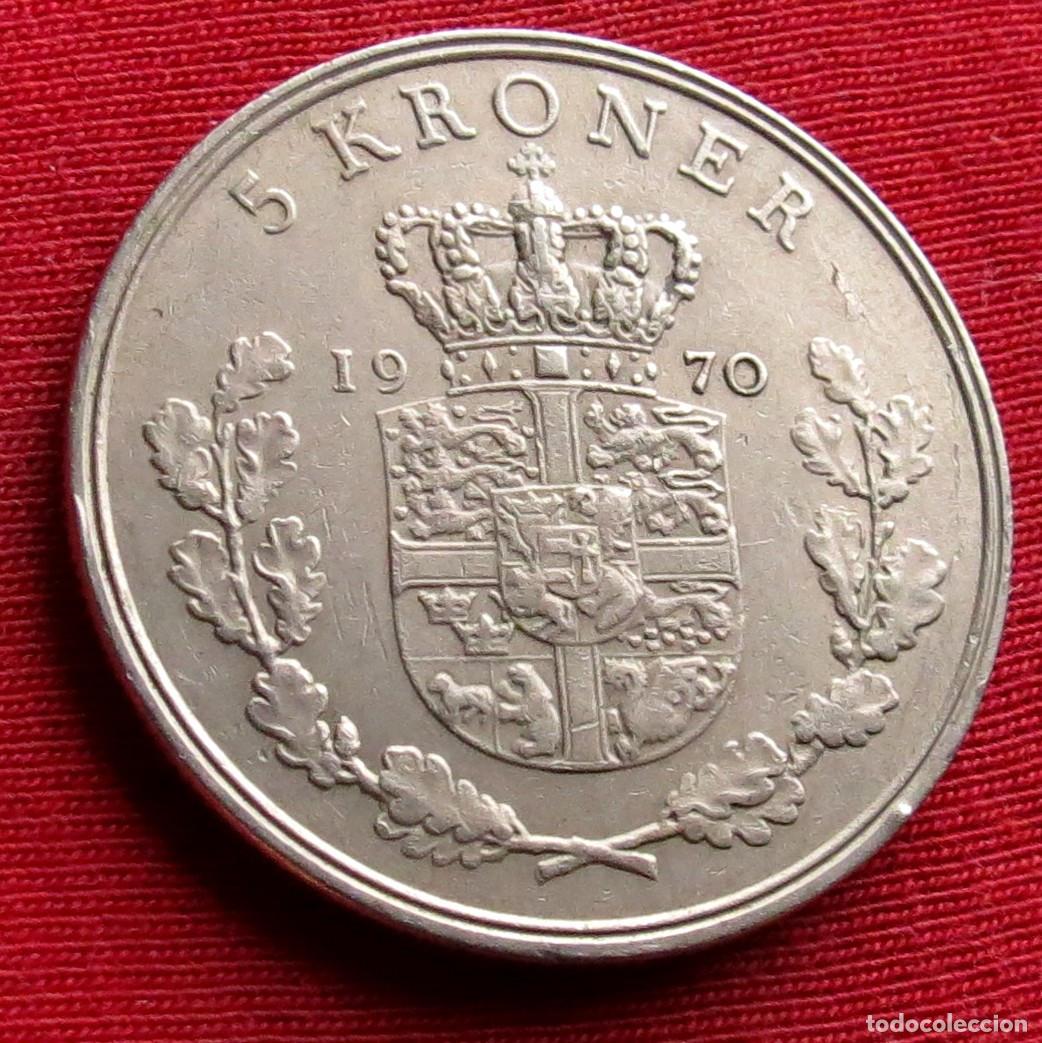 Monedas antiguas de Europa: Dinamarca 5 kroner 1970 - Foto 1