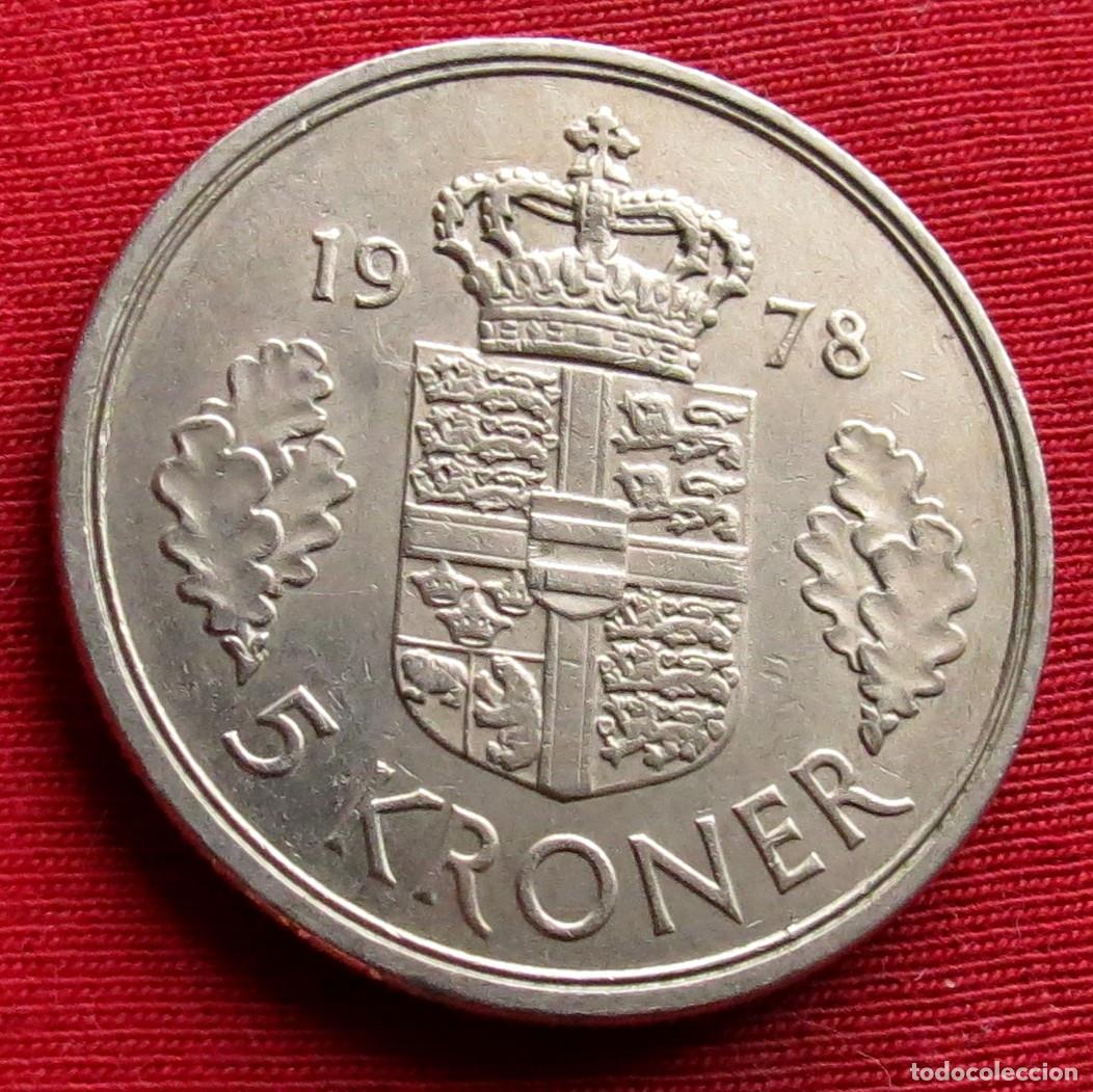 Monedas antiguas de Europa: Dinamarca 5 kroner 1978 - Foto 1