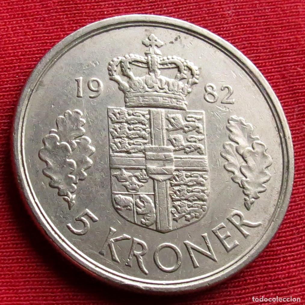 Monedas antiguas de Europa: Dinamarca 5 kroner 1982 - Foto 1