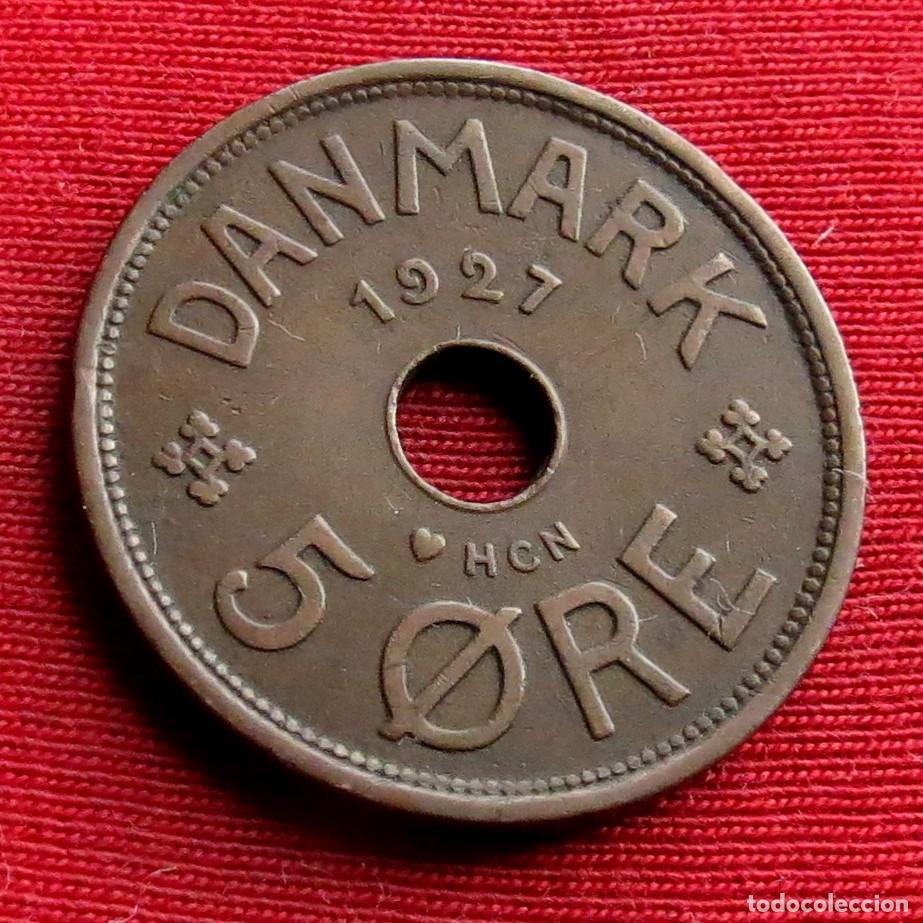 Monedas antiguas de Europa: Dinamarca 5 ore 1927 - Foto 1