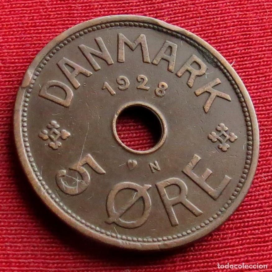 Monedas antiguas de Europa: Dinamarca 5 ore 1928 - Foto 1