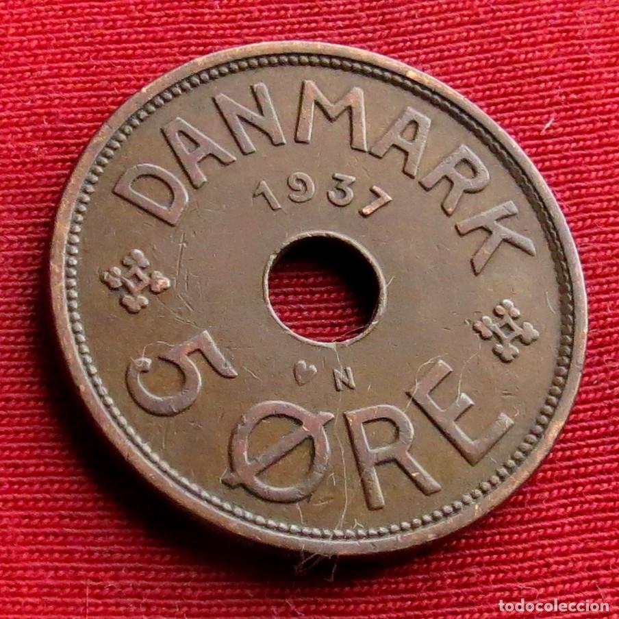Monedas antiguas de Europa: Dinamarca 5 ore 1937 - Foto 1