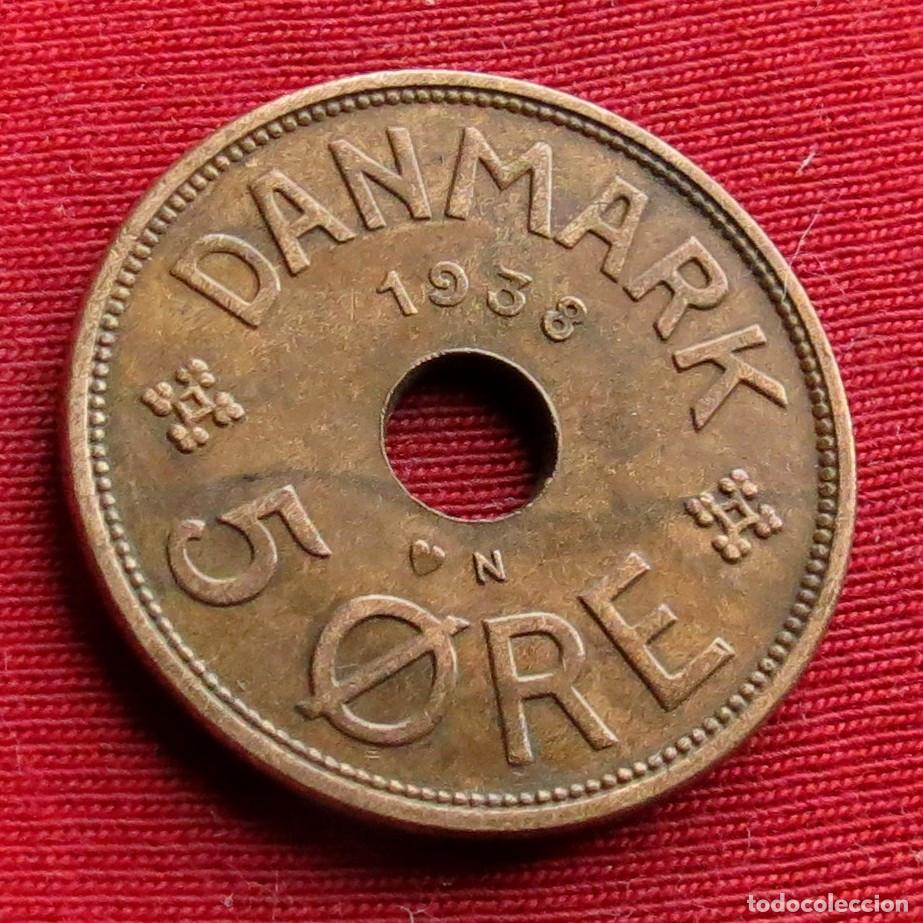 Monedas antiguas de Europa: Dinamarca 5 ore 1938 - Foto 1