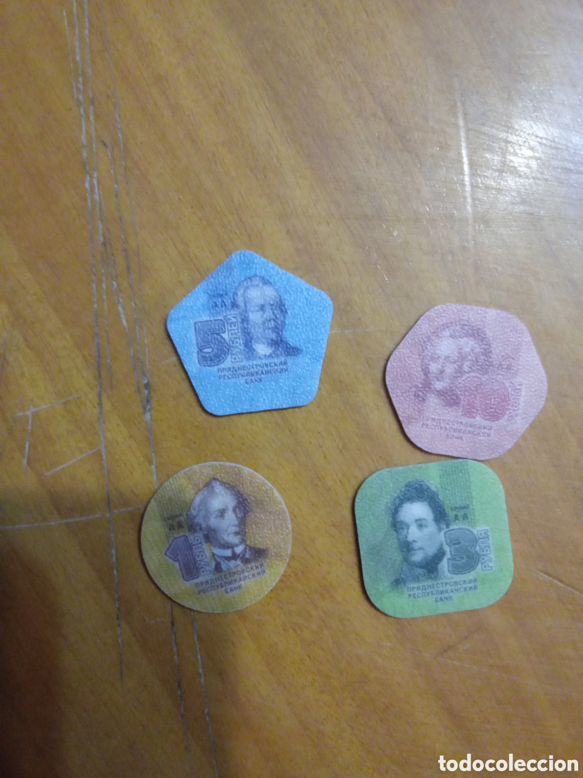 Monedas antiguas de Europa: Monedas pl&aacute;stico Transnistia 2014 pl&aacute;stico