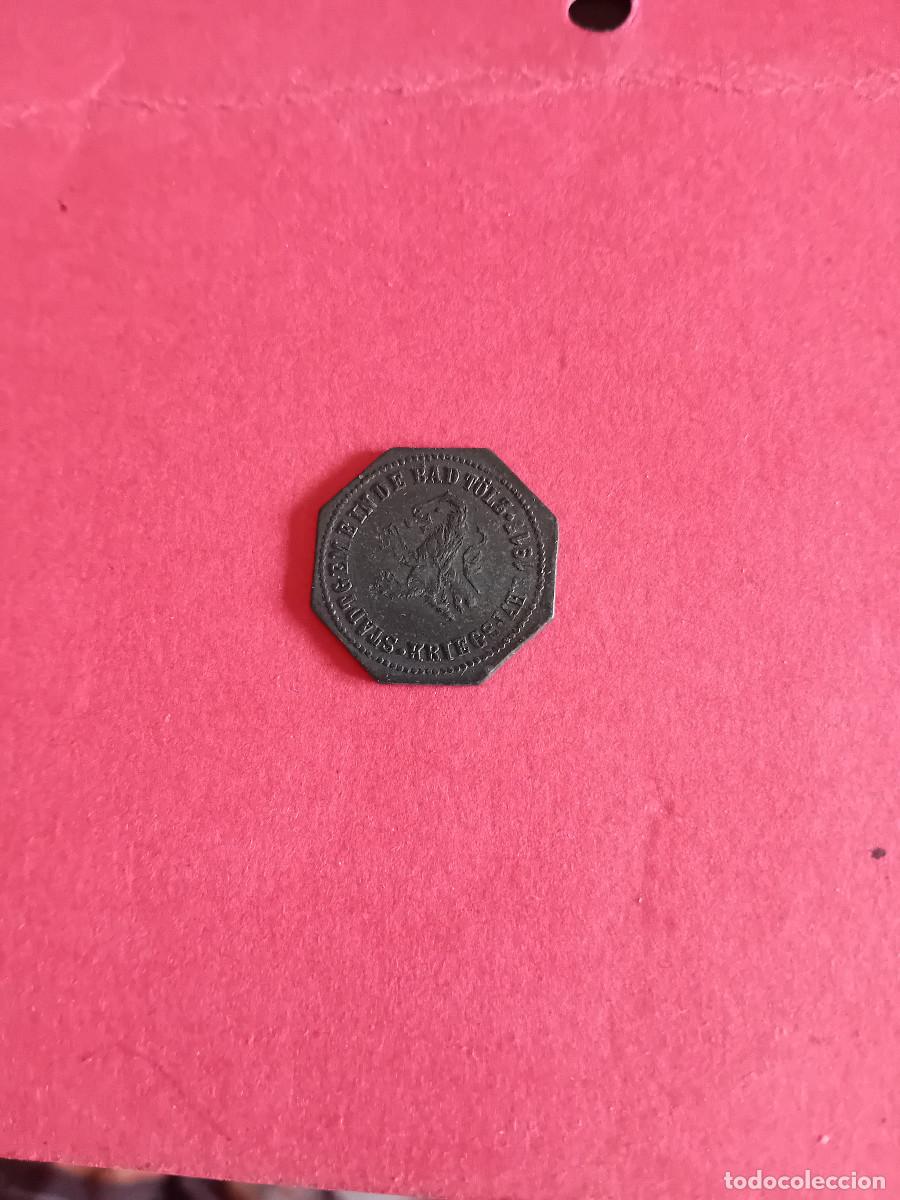 Monnaies anciennes de Europe: BAD T&Ouml;LZ, ALEMANIA 10 PFG. 1917, CINC. NOTGELD, PATINA NEGRA