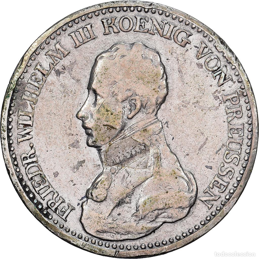 Monedas antiguas de Europa: [#1117757] Prusia, Friedrich Wilhelm III, 1 Thaler, 1821, Berlin, Plata, BC+, KM:396
