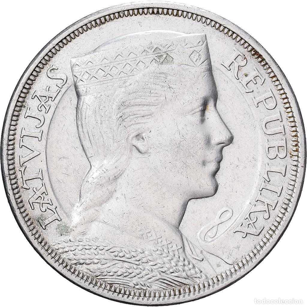 Monedas antiguas de Europa: [#1550648] Letonia, 5 Lati, 1931, Plata, EBC, KM:9