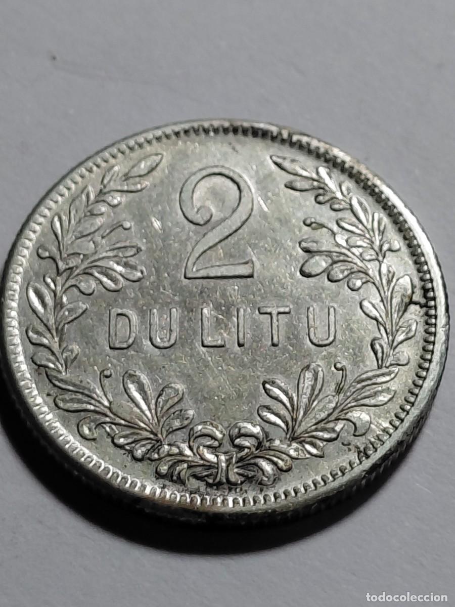 Monedas antiguas de Europa: LITUANIA - 2 LITAI 1925 KM77 - PLATA - Foto 2