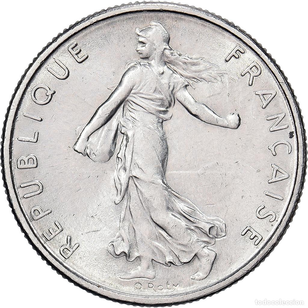 Monedas antiguas de Europa: [#1512792] Francia, 1/2 Franc, Semeuse, 1965, Paris, N&iacute;quel, MBC+, Gadoury:429, KM:931.1