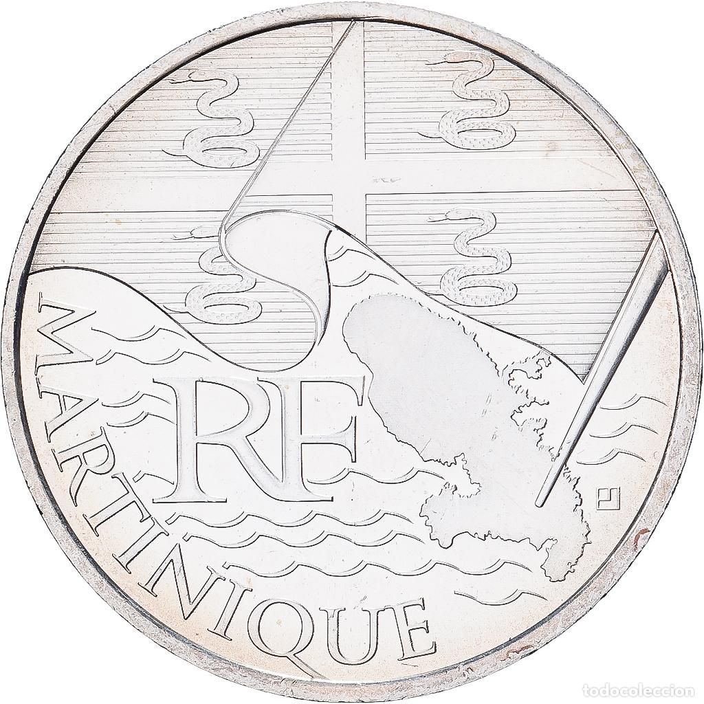Monedas antiguas de Europa: [#1512779] Francia, 10 Euro, Martinique, 2010, Paris, SC, Plata, Gadoury:EU399, KM:1662