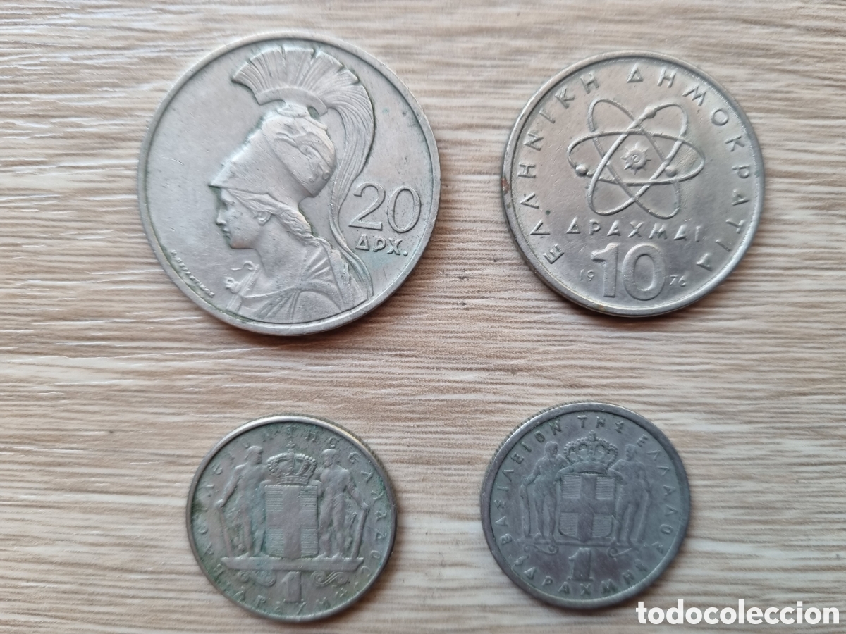 Monnaies anciennes de Europe: Monedas Grecia. 1959, 1973 y 1976 A&ntilde;os.